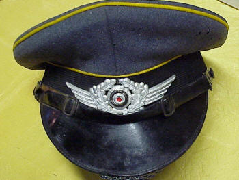 WWII Nazi Dress Visor Cap, Luftwaffe, Enlisted Man