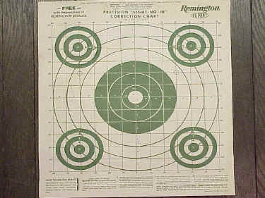 Remington 100 Yard Sighting-in Target