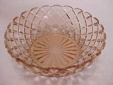 Hocking Glass, Waffle Pattern Cereal Bowl