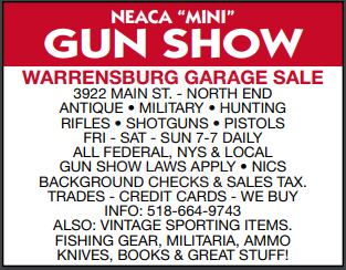 this weekend, September 30, October 1 and 2, NEACA mini gun show