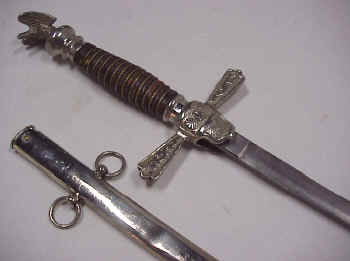 Militia Eagle Pommel Sword with Scabbard