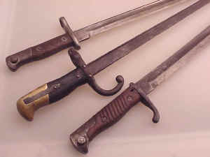 WWI Bayonets, Three Different Countries