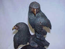 Pair of Bronze Eagles