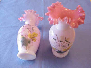 Pair of Hand Blown Vases