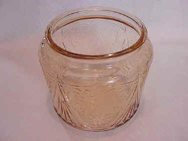 Royal Lace Pink Depression Glass Cookie Jar