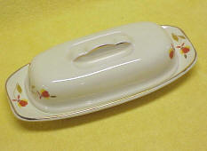 Autumn Leaf Jewel Tea Quarter Pound Butter Dish